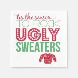 Ugly Sweater Party Paper Teller Serviette