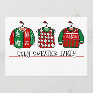 Ugly Sweater Party Weihnachts-Einladung Einladung