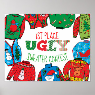 Ugly Sweater Poster, Foto Prop Poster
