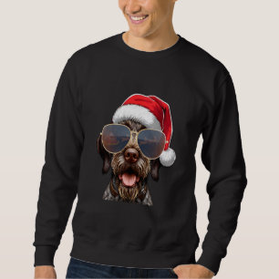Ugly Sweater Santa German Drahthaar Pointer Dog C Sweatshirt