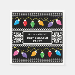 Ugly Sweater Weihnachtsgebäck Personalisiert Serviette