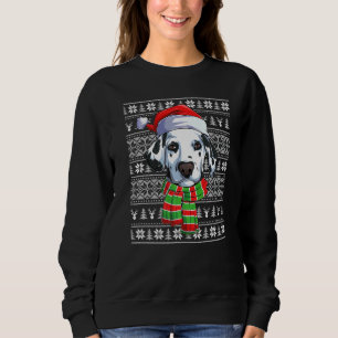 Ugly Sweater Weihnachtsweihnachtsbaum Dalmatiner D Sweatshirt