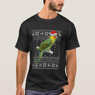 Ugly Sweater Xmas Lights Weihnachtsmannmütze Parro T-Shirt