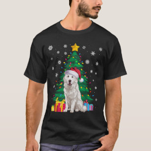 Ugly Sweater Xmas Tree Lights Great Pyrenäen Hund T-Shirt