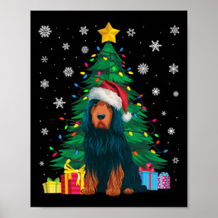 Ugly Sweater Xmas Tree Lights Portugiesischer Wass Poster