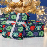 Ugly Sweaters Christmas Illustration Snowflakes Geschenkpapier<br><div class="desc">Ugly Sweaters Weihnachts Illustration Schneeflocken Wrapping Paper</div>