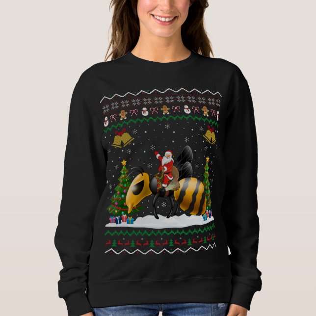 Ugly Wasp Xmas Geschenk Weihnachtsfeier Weihnachte Sweatshirt (Vorderseite)