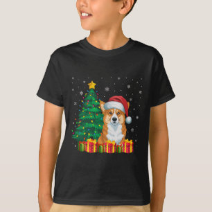 Ugly Welsh Corgi Weihnachtsmannmütze Christmas Lig T-Shirt