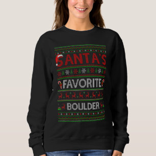 Ugly Xmas beleuchtet Weihnachten als Lieblingskulp Sweatshirt
