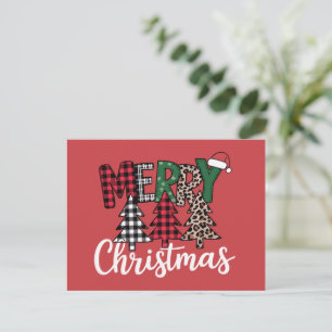 Ugly Xmas frohe und helle Weihnachtsbaum Santa Feiertagspostkarte