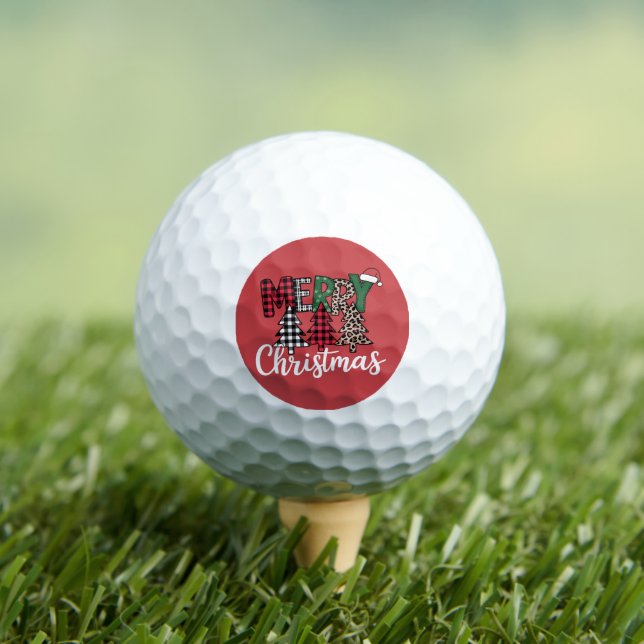 Ugly Xmas Merry and Bright Christmas Tree Santa  Golfball (Insitu T-Shirt)