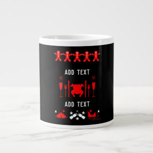 Ugly xmas Office Party Sweater Jumbo-Tasse