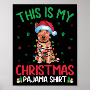 Ugly Xmas Soft Coated Wheaten Terrier Dog Christma Poster