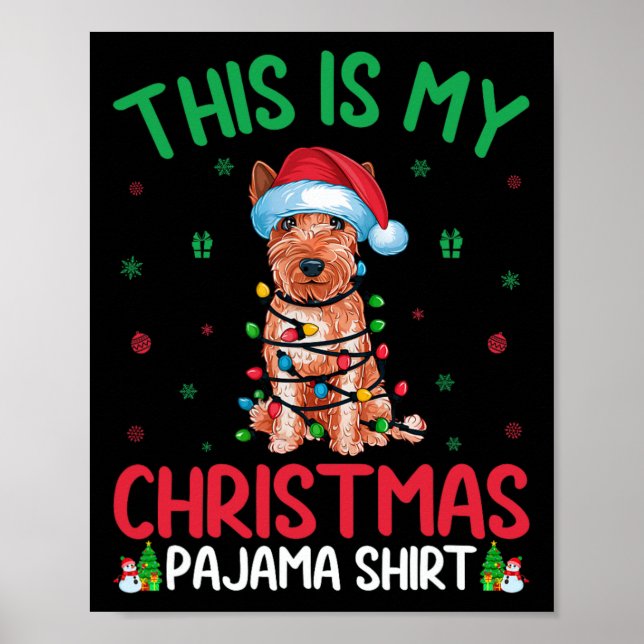 Ugly Xmas Soft Coated Wheaten Terrier Dog Christma Poster (Vorne)