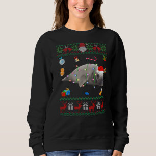 Ugly Xmas Sweater Animals Lights Weihnachtsmann Sweatshirt