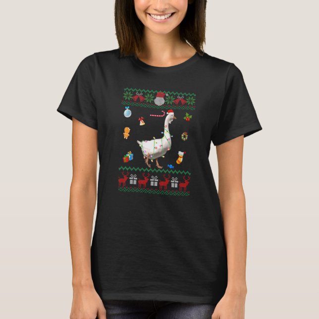Ugly Xmas Sweater Animals T-Shirt (Vorderseite)
