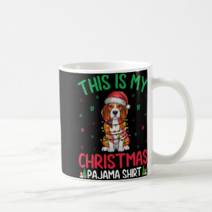 Ugly Xmas Tree Lights Santa Beagle Weihnachten P Kaffeetasse