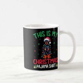 Ugly Xmas Tree Santa Doberman Pinscher Dog Christm Kaffeetasse