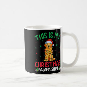 Ugly Xmas Tree Santa Golden Retriever Dog Christma Kaffeetasse