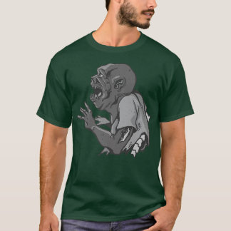 Ugly Zombie Arm Wunde Rückenmark Skelett Halloween T-Shirt