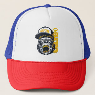 UGLYE ®️ Ferocious Gorilla Trucker Hat Truckerkappe