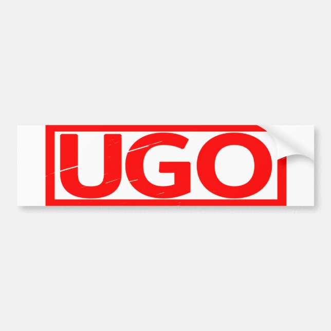 Ugo Briefmarke Autoaufkleber (Vorne)