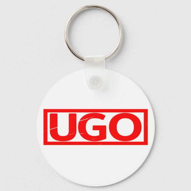 Ugo Briefmarke Schlüsselanhänger (Vorderseite)