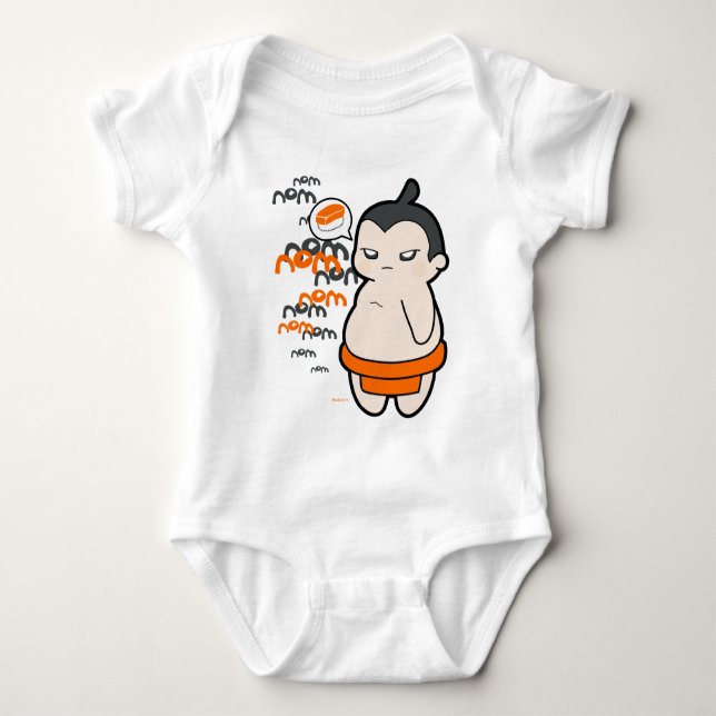 Ugo der Sumo Baby Strampler (Vorderseite)