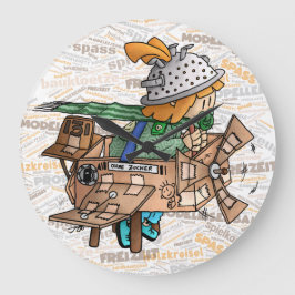 Ugo - Flugspiel / Kissen Poster Große Wanduhr