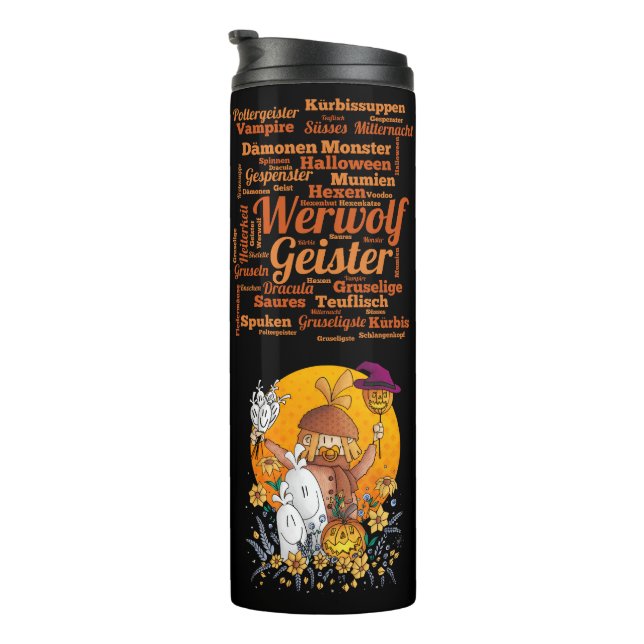 Ugo - Halloween / Thermosbecher (Nach rechts gedreht)