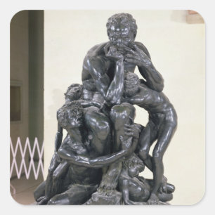 Ugolino und seine Sohn, 1860 Quadratischer Aufkleber