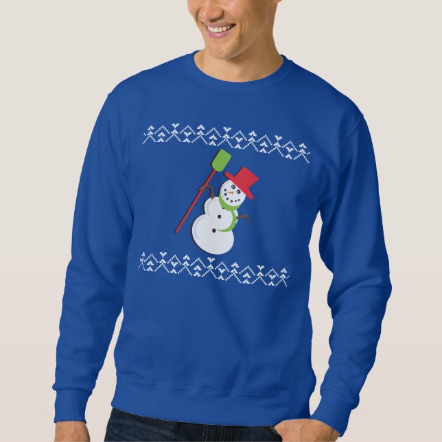 Ugor Christmas Sweater Snowman Sweatshirt (Vorderseite)