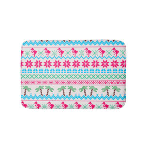 Ugor Christmas Sweater Tropical Flamingo Badematte