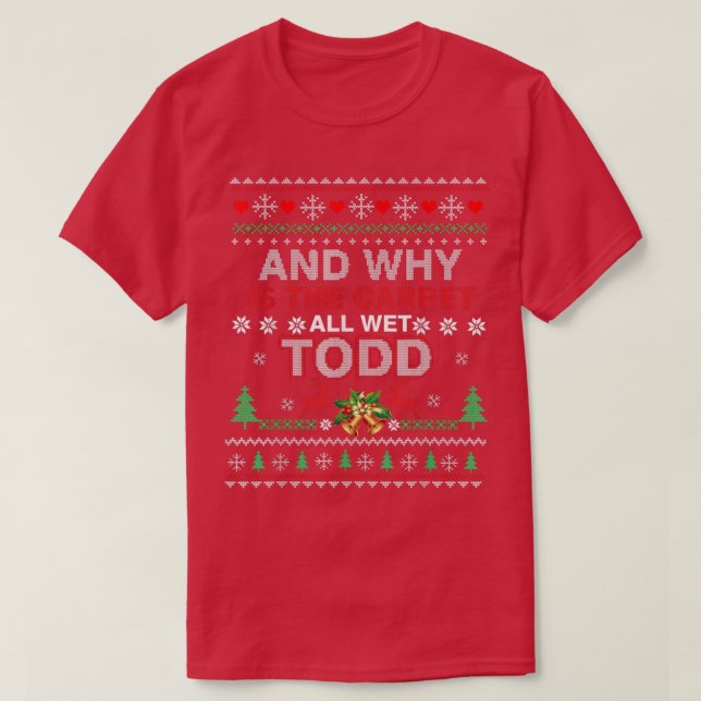 Uguler Weihnachtskraut Warum ist der Teppichboden  T-Shirt (Design vorne)