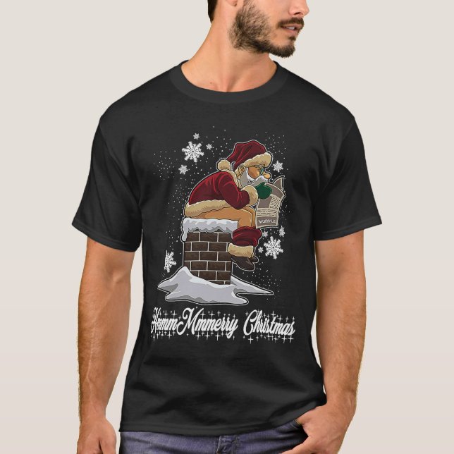 Uguler Weihnachtssüßer Kackend Weihnachtsliste T-Shirt (Vorderseite)