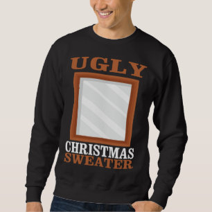 Uguler Weihnachtssüßer mit Mirror Graphic Funny X Sweatshirt