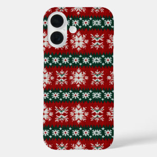 Ugus Weihnachts Sweater rot und grün iPhone 16 Hülle
