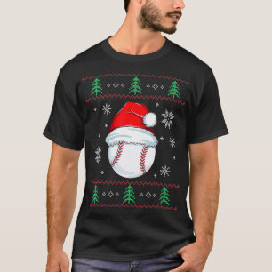 Ugusweihnachtliche Baseball Boys Kinder Ball Santa T-Shirt