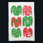 Ugusweihnachtliche Sweaters Holiday Pattern Geschirrtuch<br><div class="desc">Dekorieren Sie Ihre Küche mit diesem lustigen Urlaubstücher. Macht ein tolles Weihnachten-,  Haus- oder Hochzeitsgeschenk! Sie können ihn anpassen und auch Text hinzufügen. Karo in meinem Shop für viel mehr Farben und Muster!</div>