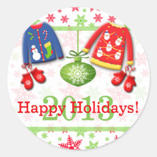 Ugy Christmas Sweaters Happy Holidays Sticker 3