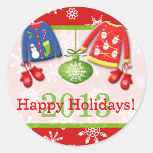 Ugy Christmas Sweaters Happy Holidays Sticker 4