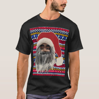 Ugy Sweater T - Shirt Black Santa lustiges Party