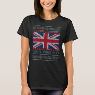 Ugy Sweater Union Jack Flag Großbritannien Weihnac T-Shirt