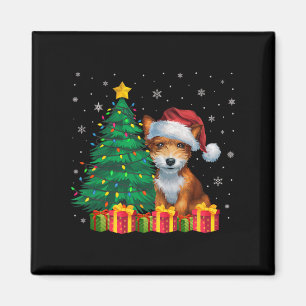 Ugy Toy Fox Terrier Weihnachtsmannmütze Weihnachts Magnet