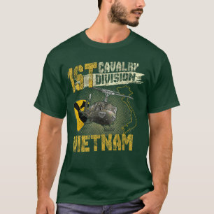 UH1 Huey Hubschrauber 1. Kavalleriedivision Vietna T-Shirt