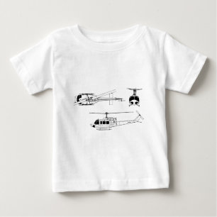 UH1 Huey Plan (Iriquois) Baby T-shirt