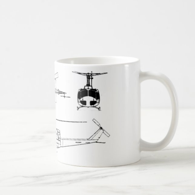 UH1 Huey Plan (Iriquois) Kaffeetasse (Rechts)
