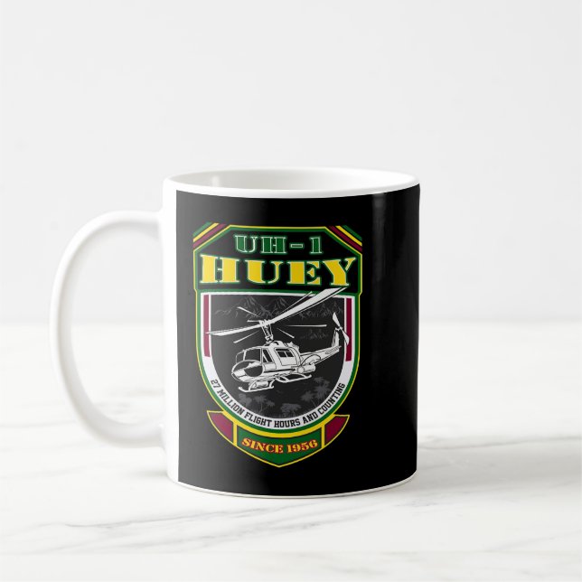 UH1 Huey Seit 1956 Vietnam Veteran Pilot 334 Kaffeetasse (Links)