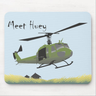 UH-1 Huey Militärmausunterlage Mousepad