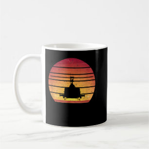UH-1 Huey Retro-Hubschrauber im Vintage-Stil Vietn Kaffeetasse